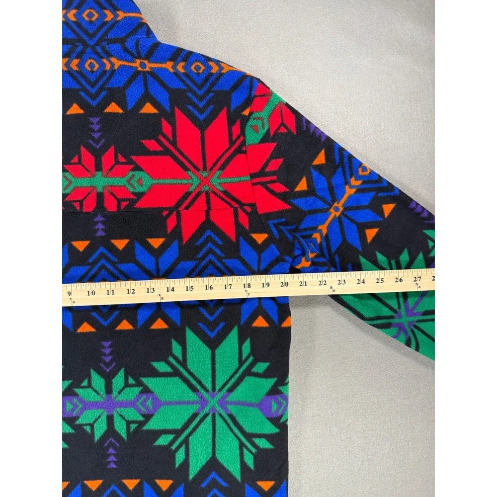 Size S - Polo Ralph Lauren Fleece Pullover multicolored geometric snowflakes